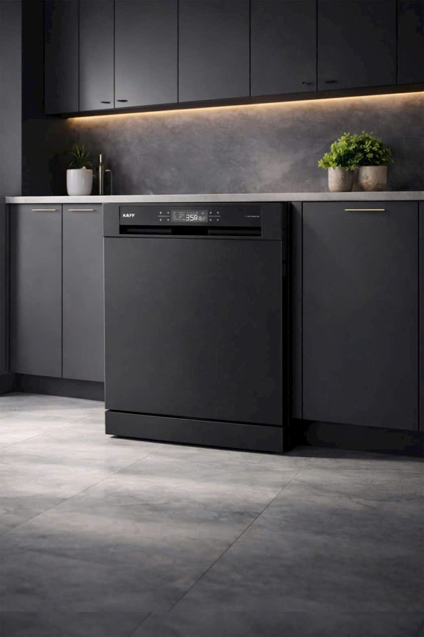 Máy rửa chén bát Kaff KF-SBL77805B17 GRC - Sấy PTC Tự động (New 2026)