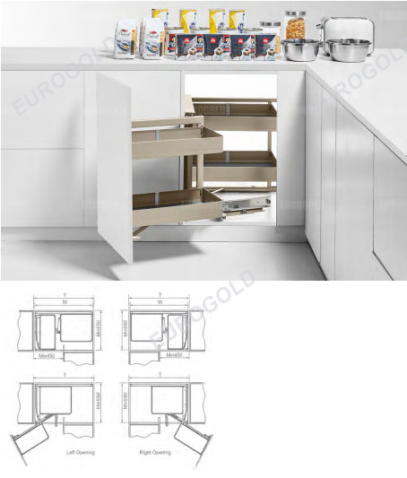 Giá liên hoàn nhôm Anode cao cấp Eurogold EUM101 (trái)/ EUM102 (phải)