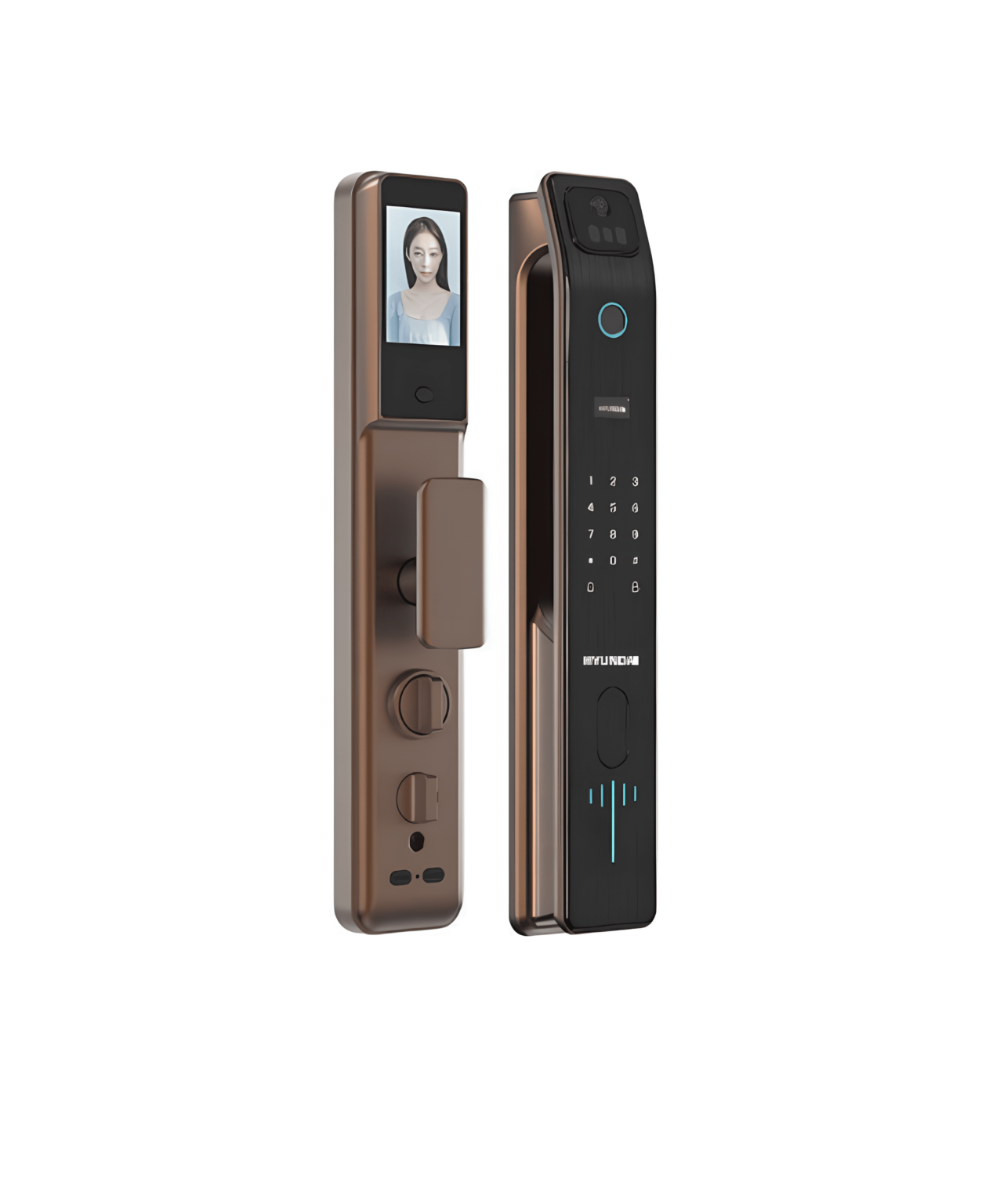 Khóa điện tử Hyundai Cửa Gỗ HY-SLA807F Black