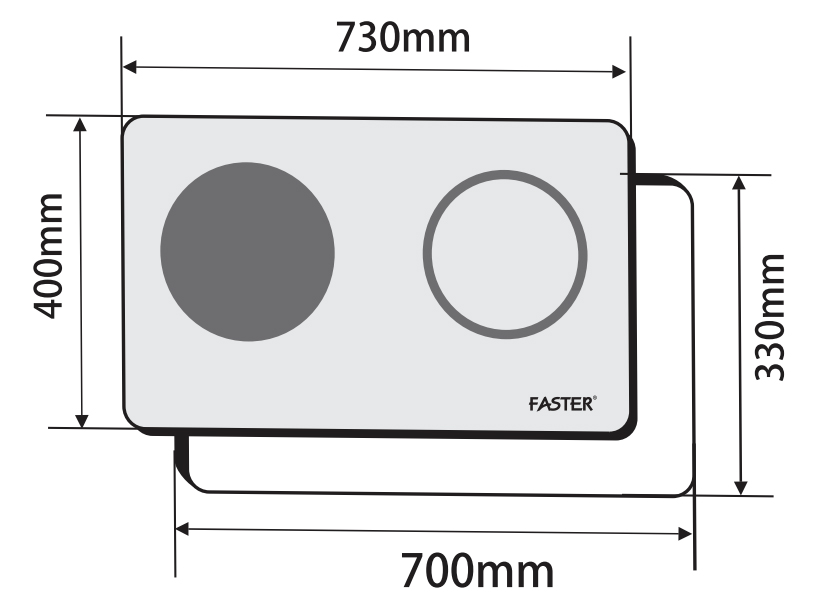 Bếp từ kết hợp hồng ngoại Faster FS MIX288 Plus