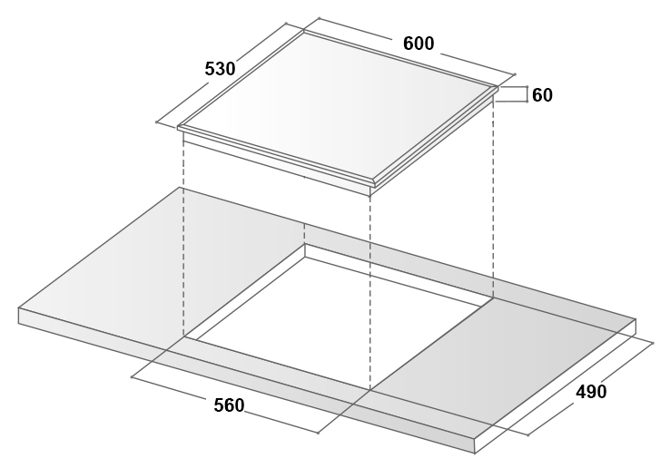 Bếp từ 3 vùng nấu Canzy CZ-656HNT