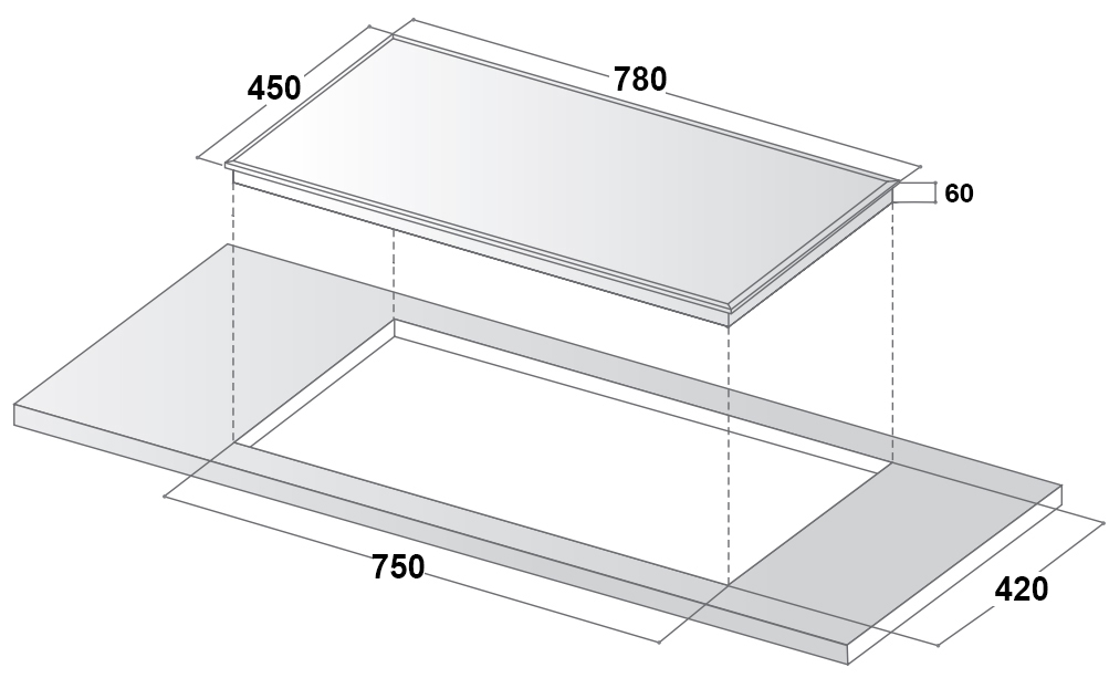 Bếp từ 3 vùng nấu Canzy CZ-856HN