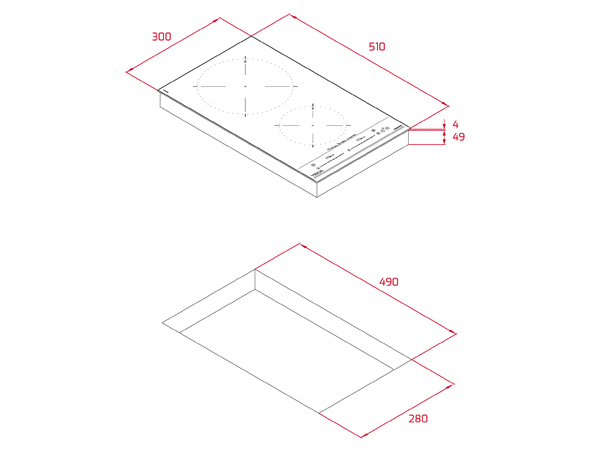 Bếp từ đôi Domino Teka IZC 32310 MSP