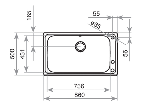 Chậu rửa 1 hộc Teka BAHIA 1B PLUS