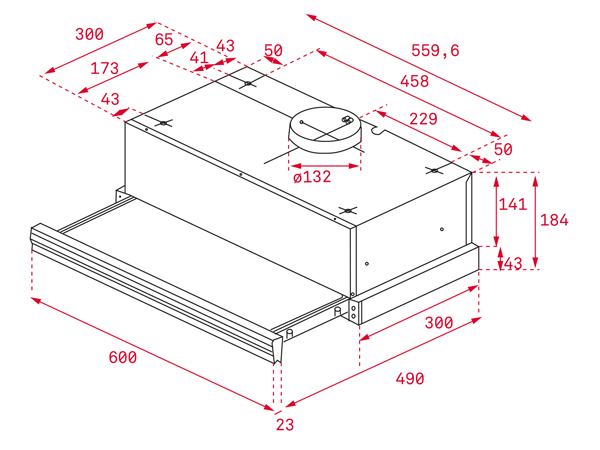 Máy hút khói, hút mùi âm tủ Teka CNL 6415