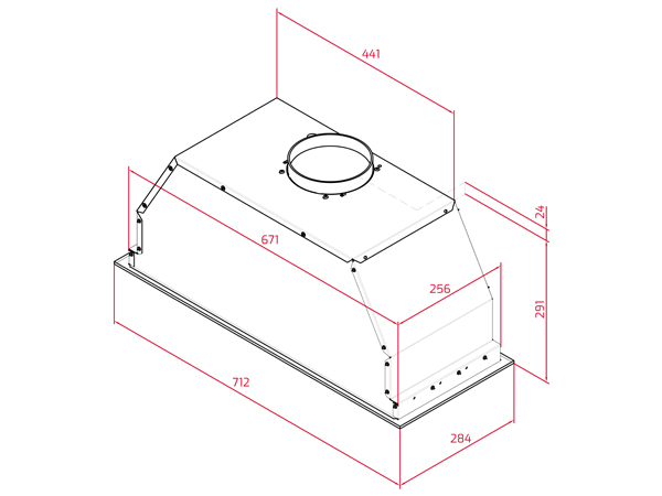Máy hút khói, hút mùi âm tủ Teka GFL 77650