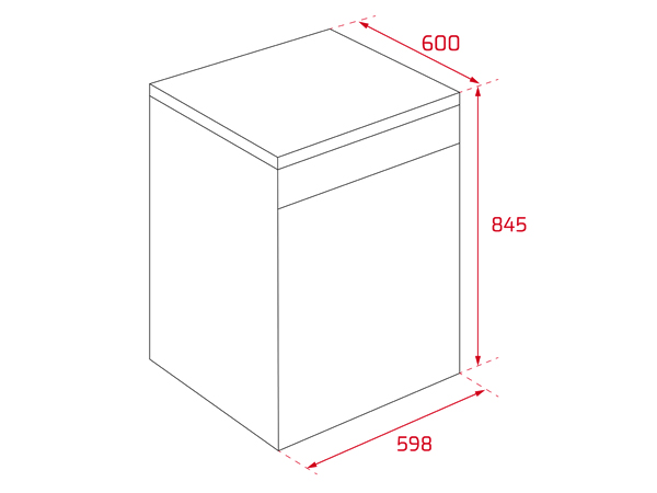 Máy rửa chén bát độc lập Teka DFS 76850 220 50 SS