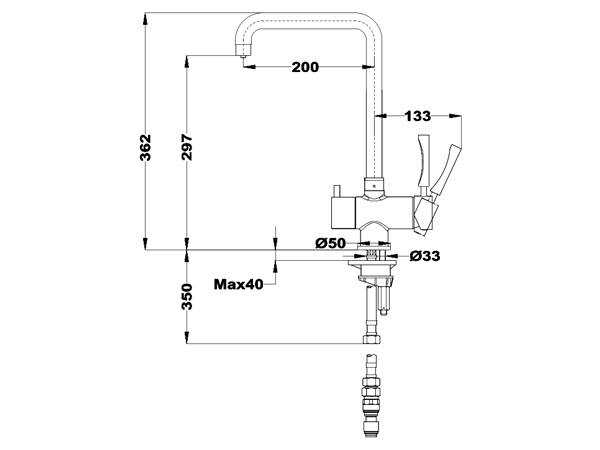 Vòi rửa Teka OS 210