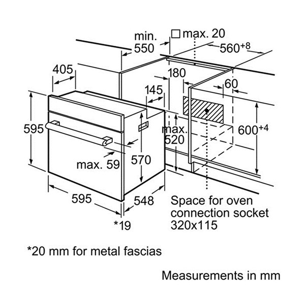 Lò nướng âm tủ Bosch HBG655HS1