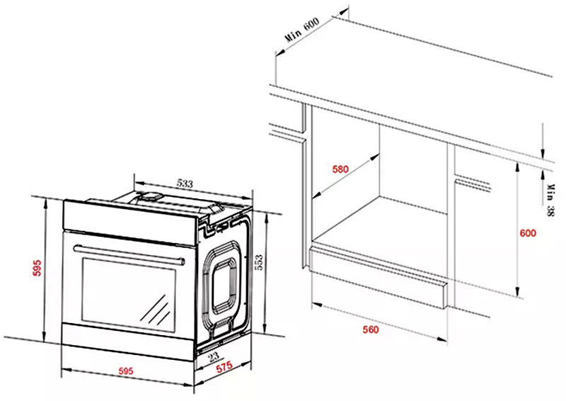 Lò nướng âm tủ Spelier SPB 73 EU