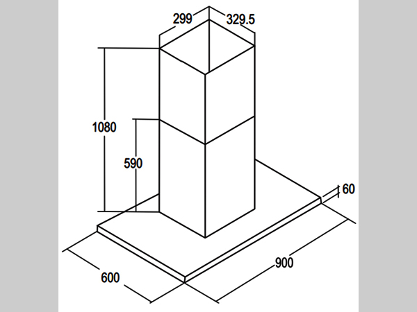 Máy hút khói, hút mùi kính ngang Bauer BIS 90CX