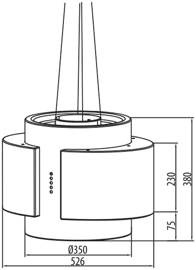 Máy hút khói, hút mùi đảo Canzy CZ-999