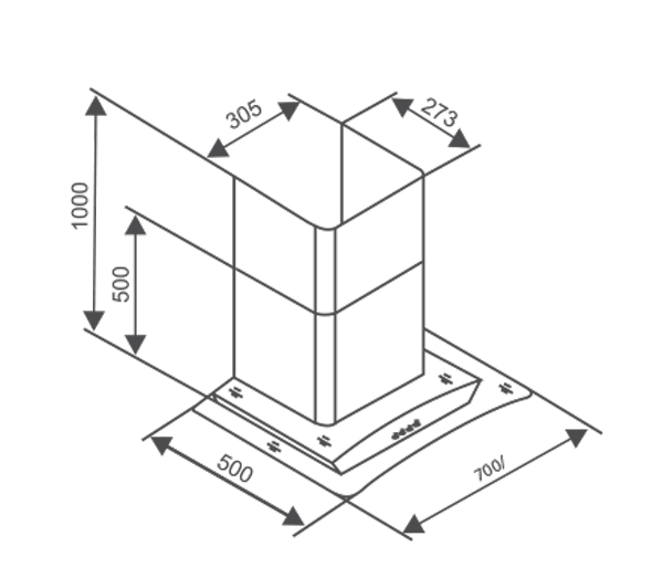 Máy hút khói, hút mùi kính cong Canzy CZ - M6770