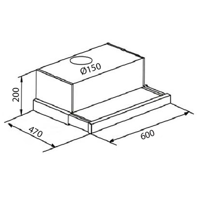 Máy hút khói, hút mùi âm tủ Chefs EH-R906E7S