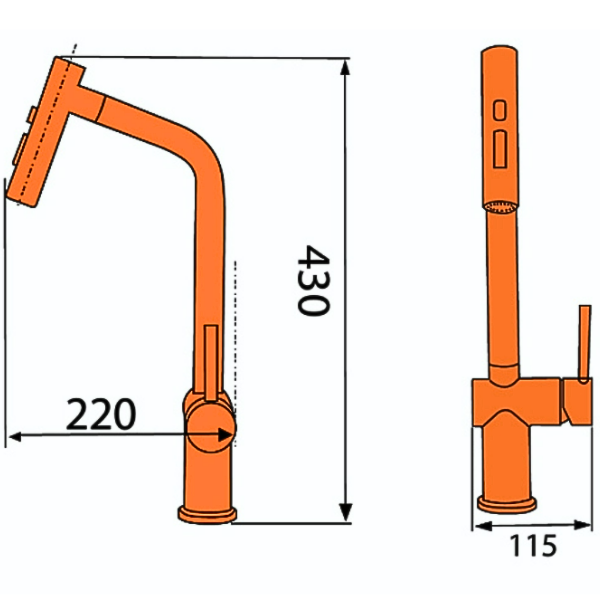 Vòi rửa chén Garis MF16R
