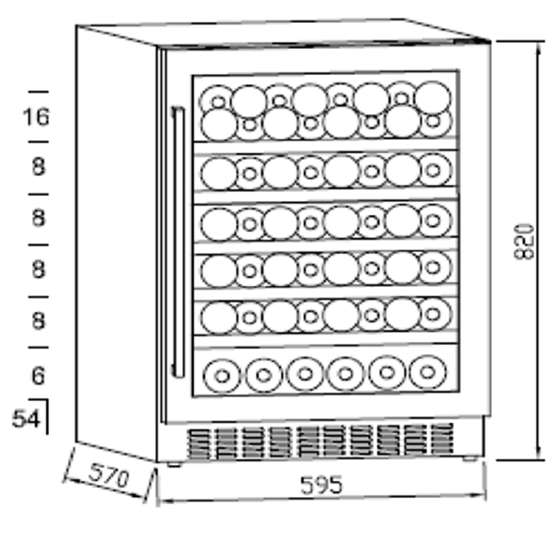 Tủ Rượu Kocher KWEU-1156B