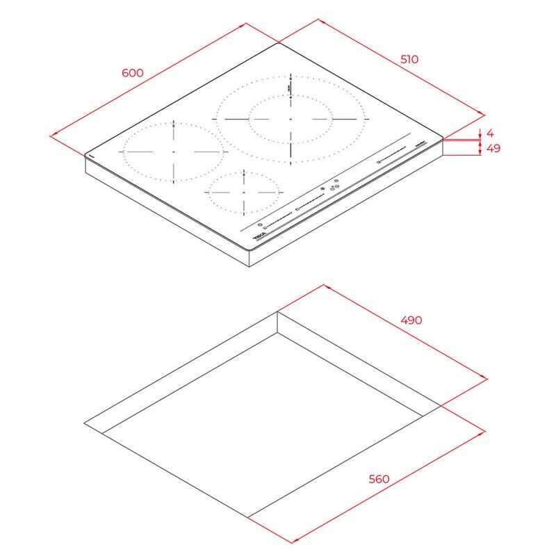 Bếp từ 3 vùng nấu Teka IZC 63320 BK MSS