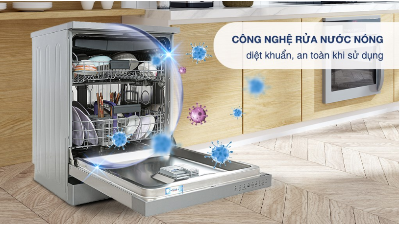Máy rửa chén bát độc lập Beko DFN28424X