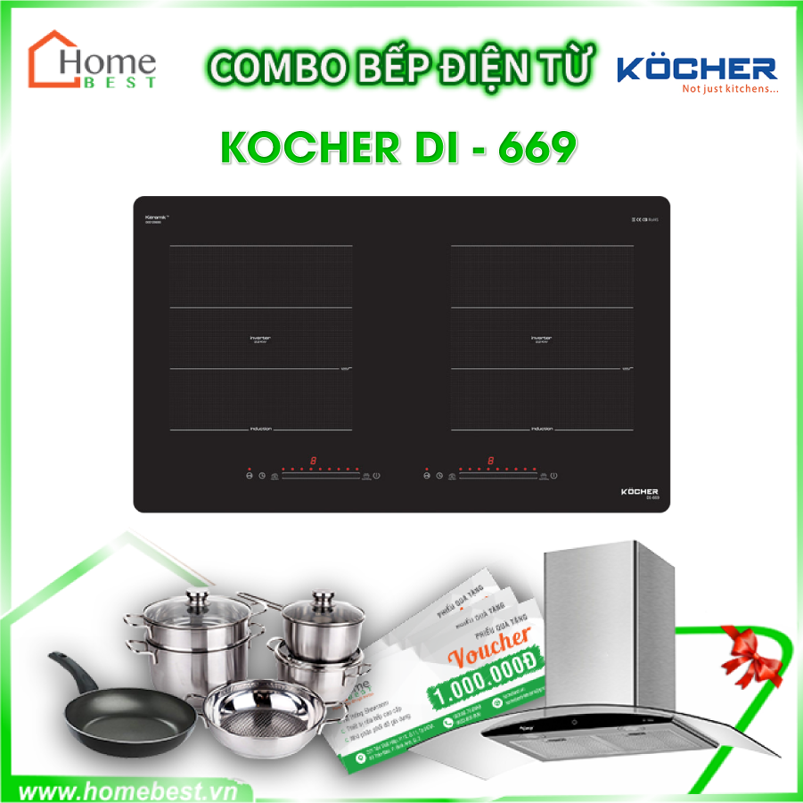 Combo Bếp điện từ đôi Kocher DI-669