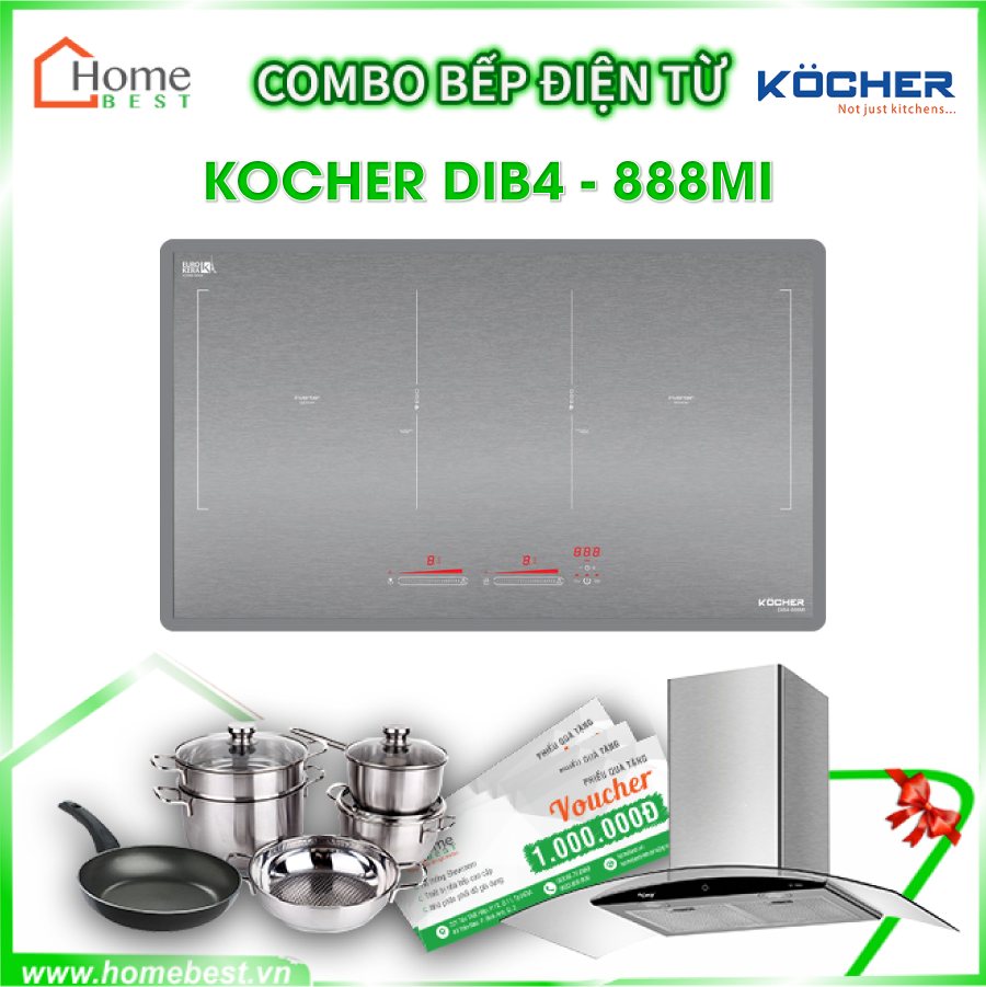 Combo Bếp điện từ đôi Kocher DIB4-888MI