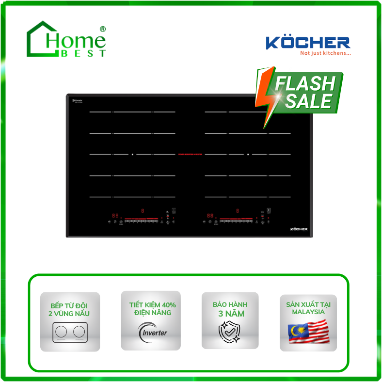 Bếp từ đôi Kocher DI-616 Plus