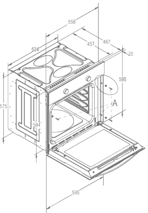 Lò nướng âm tủ Latino LT-401