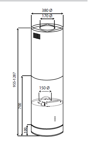 Máy hút khói, hút mùi đảo Canzy CZ-7038GBB
