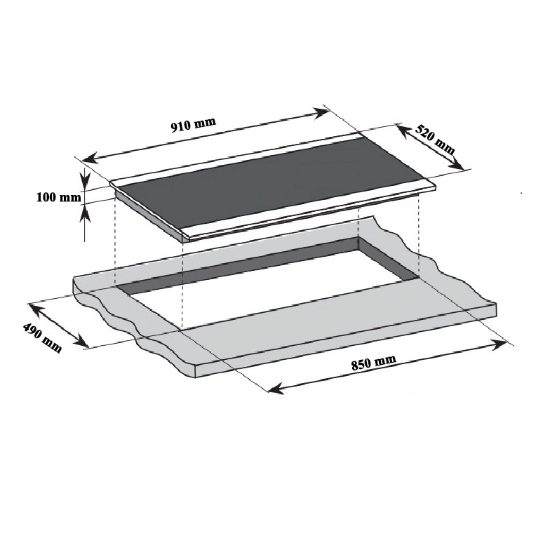 Bếp từ đa vùng nấu Faster FS 960TS