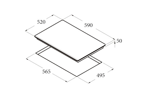 Bếp từ 4 vùng nấu Cata GIGA 600 BK
