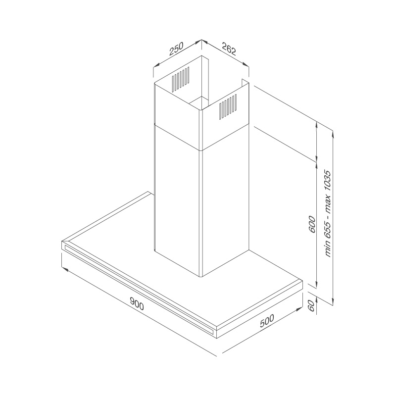 Máy hút khói, hút mùi kính ngang Malloca ZETA K1573