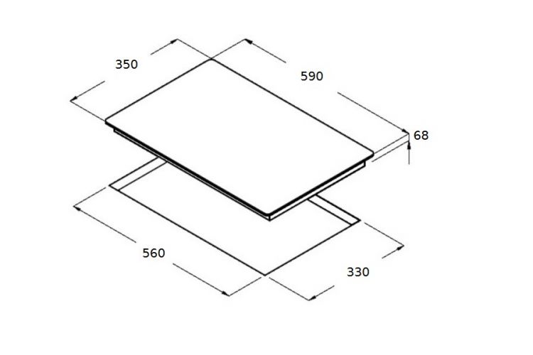 Bếp từ đôi Cata IB 2 PLUS BK