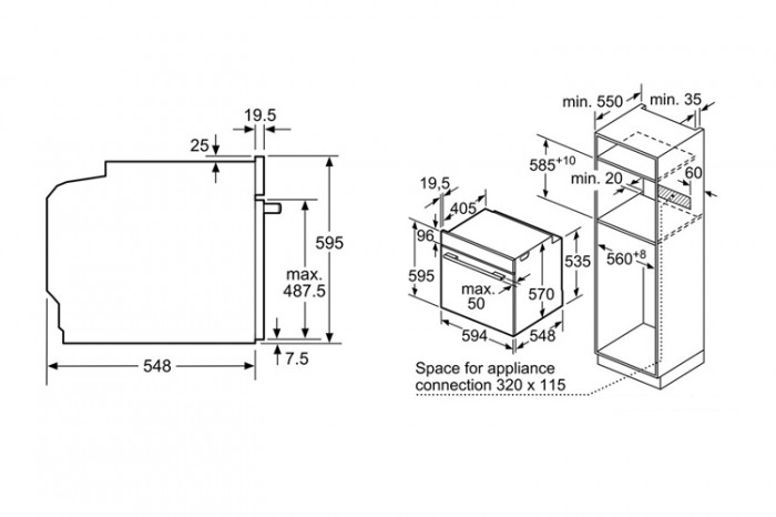 Lò nướng âm tủ Bosch HBA5570S0B