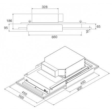 Máy hút khói, hút mùi âm trần Malloca FASCIA C-90