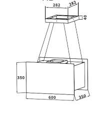 Máy hút khói, hút mùi đảo KAFF KF-IS606HG