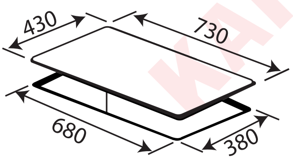 Bếp từ kết hợp hồng ngoại KAFF KF-FL68IC New Plus