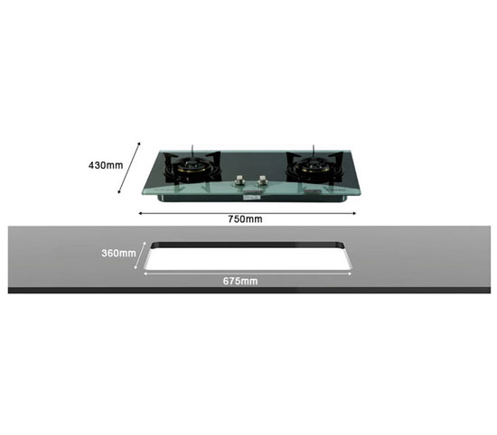 Bếp gas âm Torino THG-2PL