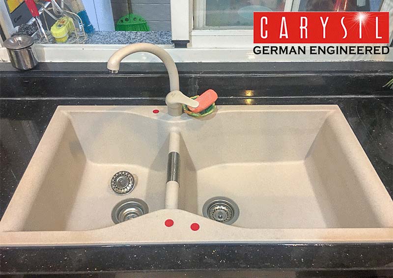 Bồn rửa bằng đá nhân tạo Largo 3620 LAC2-01/Cornflakes Muối ớt