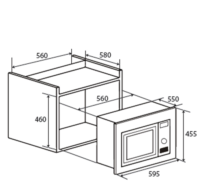 Lò hấp kết hợp nướng âm tủ Kaff KF - ST56LXR