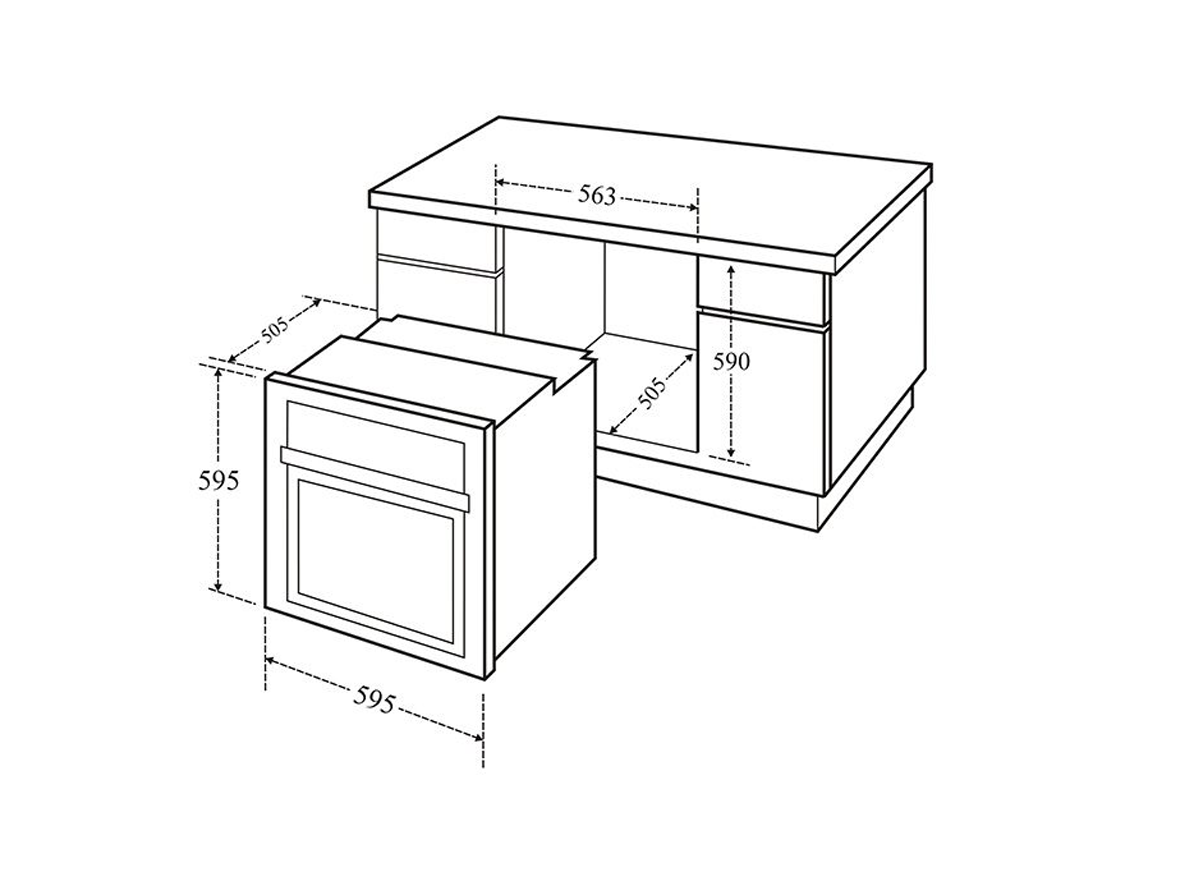 Lò nướng âm tủ Canzy CZ-807TP