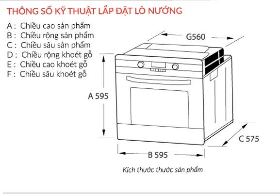Lò nướng âm tủ Eurosun EOV75TFT