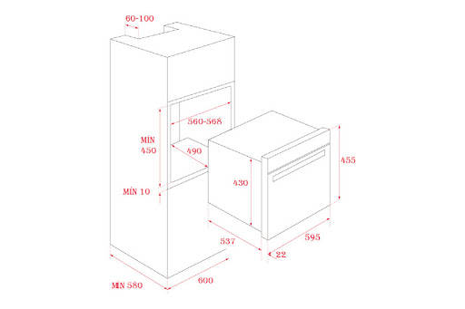 Lò nướng kết hợp vi sóng âm tủ Teka MLC 844 | Home Best