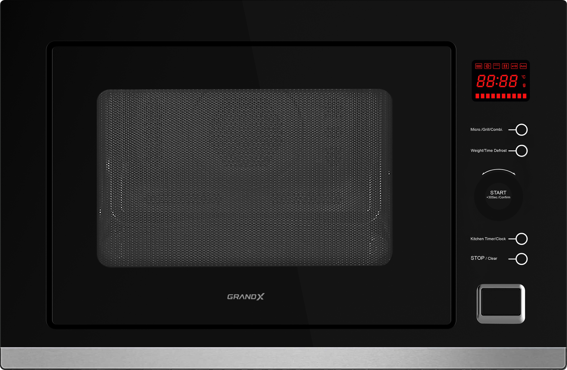 Lò vi sóng kết hợp nướng âm tủ GrandX GX30MW5