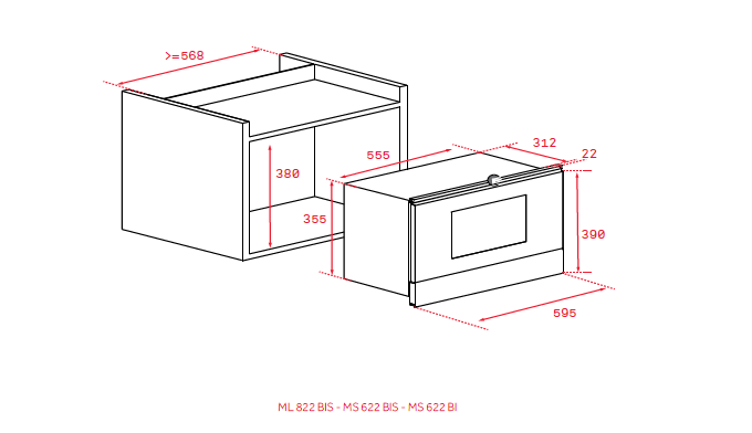Lò vi sóng kết hợp nướng Teka MS 622 BIS L | Home Best