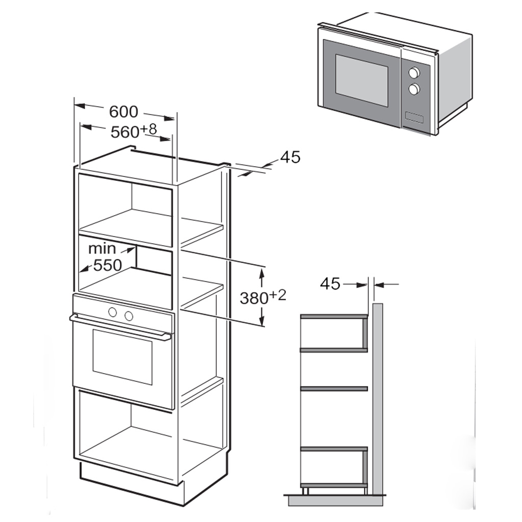 Lò vi sóng Fagor - 3MWB-25BTCGN