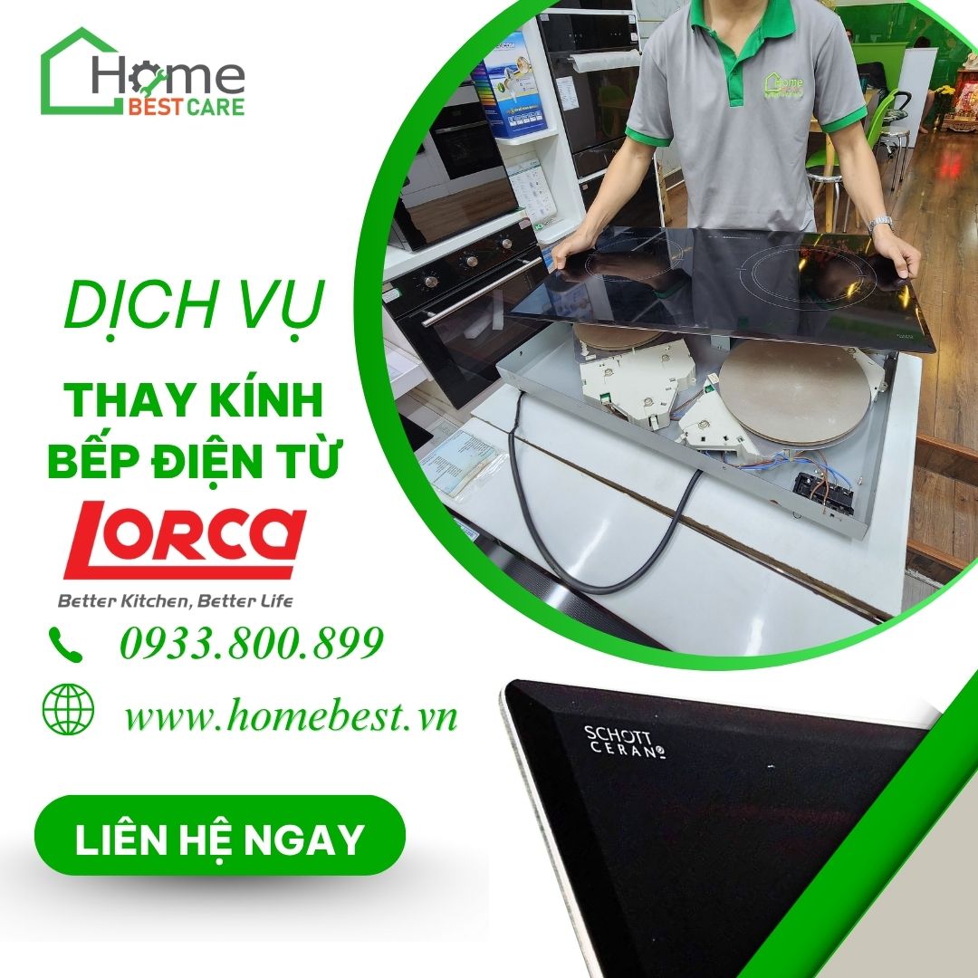 Thay mặt kính bếp điện từ Lorca