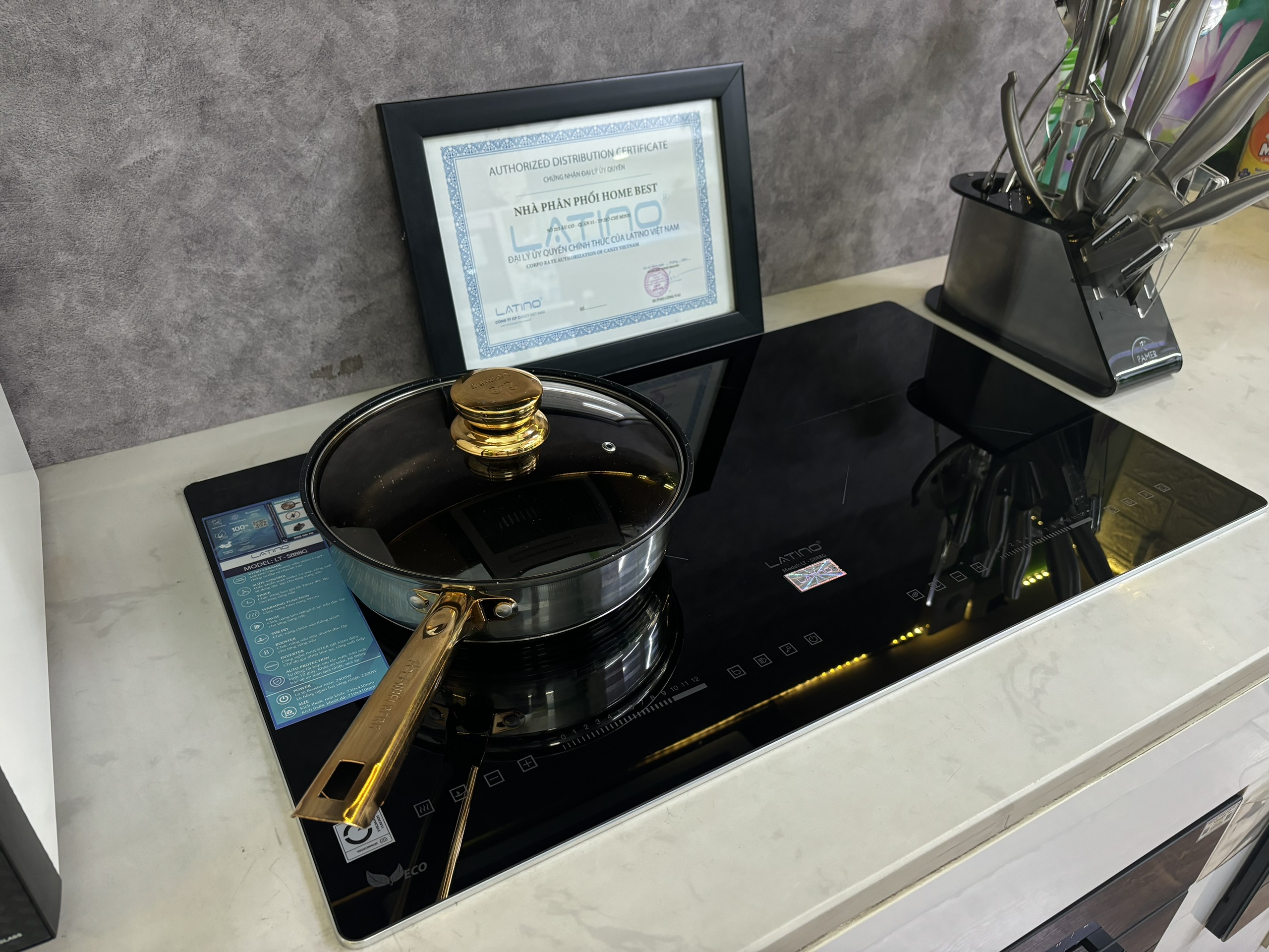 Copy of Bếp từ đôi Latino LT - S886G