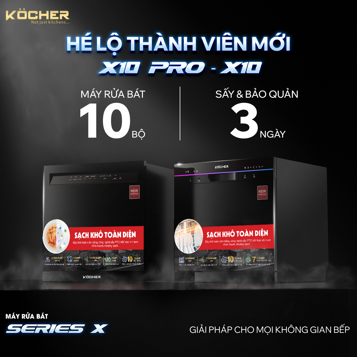 Máy rửa chén Kocher X10