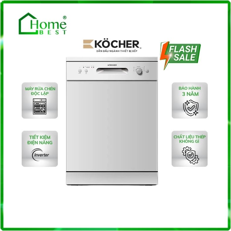 Máy rửa chén bát độc lập Kocher KDEU-8005