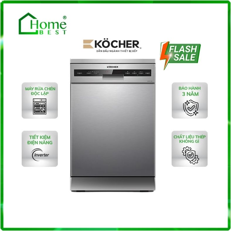 Máy rửa chén bát độc lập Kocher KDEU-8112