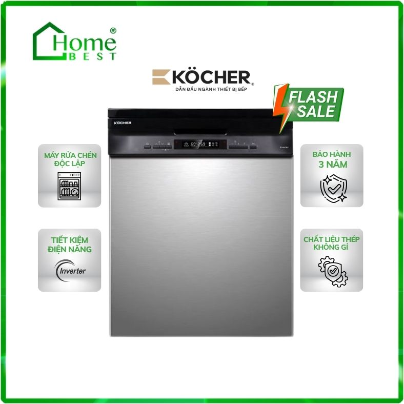 Máy rửa chén bát độc lập Kocher KDEU-8835SM